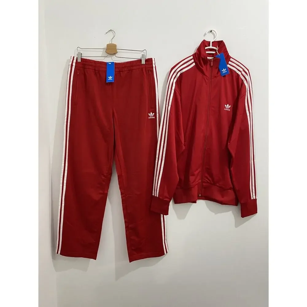 Adidas Originals Classics Firebird Tracksuit Better Scarlet White Size 2XL